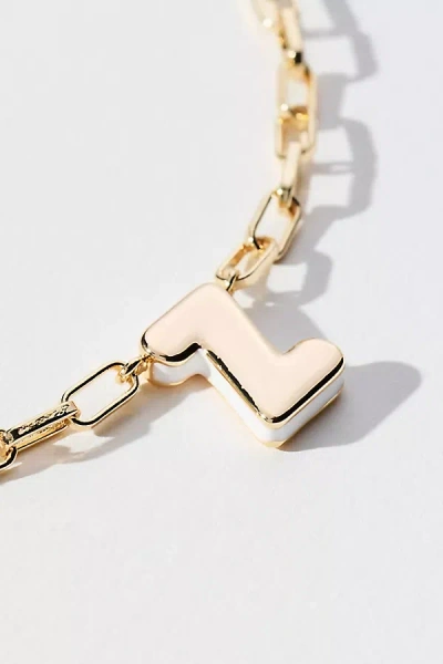 By Anthropologie Robot Monogram Paperclip Necklace