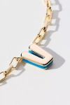 By Anthropologie Robot Monogram Paperclip Necklace
