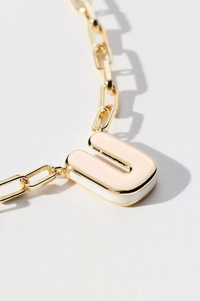 By Anthropologie Robot Monogram Paperclip Necklace