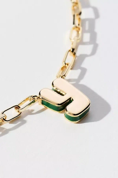 By Anthropologie Robot Monogram Paperclip Necklace