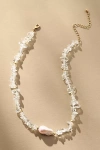 By Anthropologie Rock Crystal Pearl Necklace