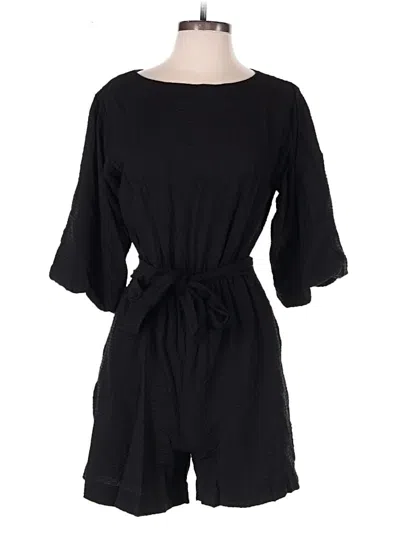 Pre-owned By Anthropologie Romper In Black