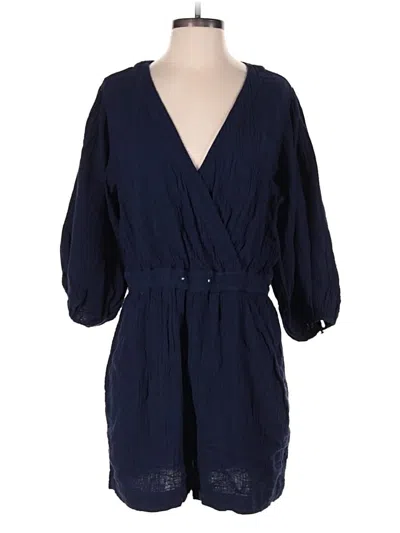 Pre-owned By Anthropologie Romper In Blue