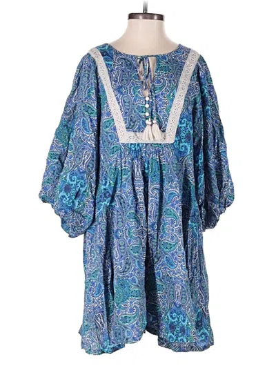 Pre-owned By Anthropologie Romper In Blue