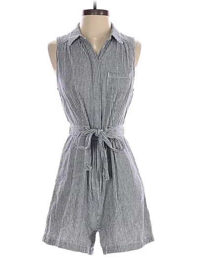 Pre-owned By Anthropologie Romper In Gray