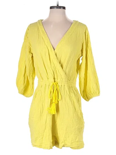 Pre-owned By Anthropologie Romper In Yellow