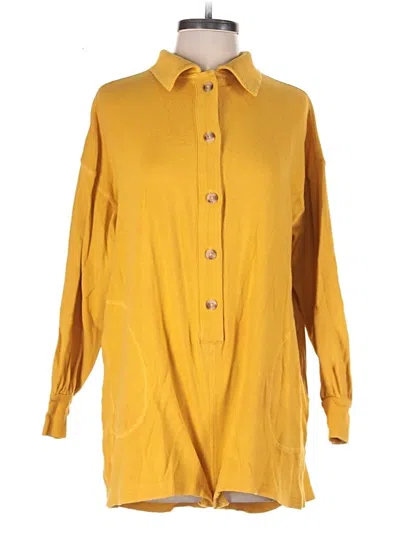 Pre-owned By Anthropologie Romper In Yellow