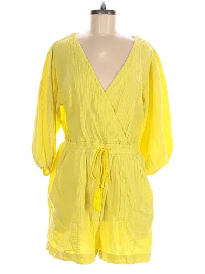 Pre-owned By Anthropologie Romper In Yellow