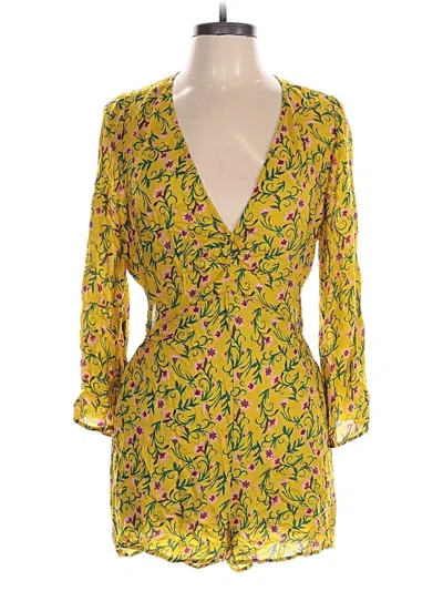 Pre-owned By Anthropologie Romper In Yellow