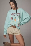 By Anthropologie Rooting For You Graphic Sweatshirt In Blue