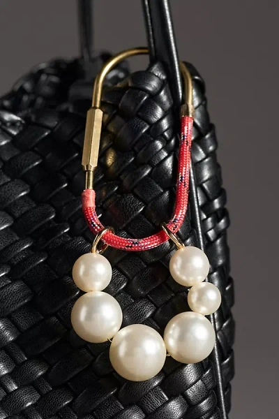 By Anthropologie Rope Carabiner Bag Charm In Red
