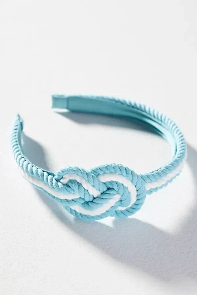 By Anthropologie Rope Knot Headband In Blue