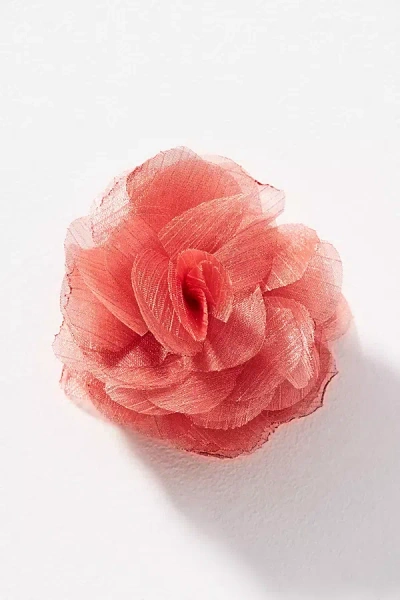 By Anthropologie Rosette Hair Claw Clip In Red