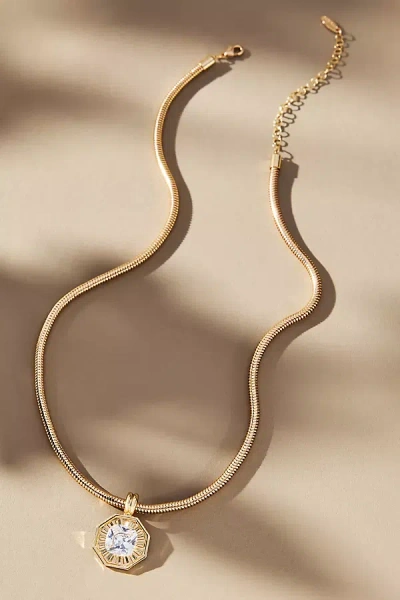 By Anthropologie Round Chain Pendant Necklace In Gold