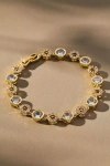 By Anthropologie Round Crystal Bracelet In Gold