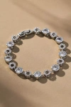 By Anthropologie Round Crystal Bracelet In Silver
