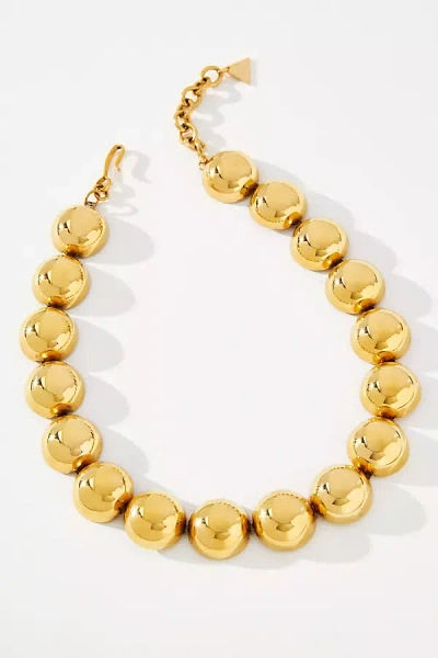 By Anthropologie Round Metal Collar Necklace In Gold