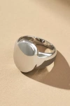 By Anthropologie Round Signet Ring In Silver