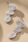 By Anthropologie Rounded Crystal Drop Earrings In Transparent