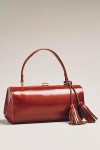 By Anthropologie Rounded Frame Shoulder Bag In Sand