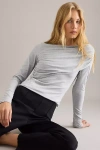 By Anthropologie Ruched Off-shoulder Top In Multi