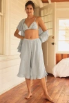 By Anthropologie Ruffle Capri Pajama Pants