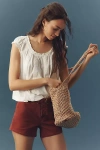 By Anthropologie Ruffle-shoulder Swing Tank Top