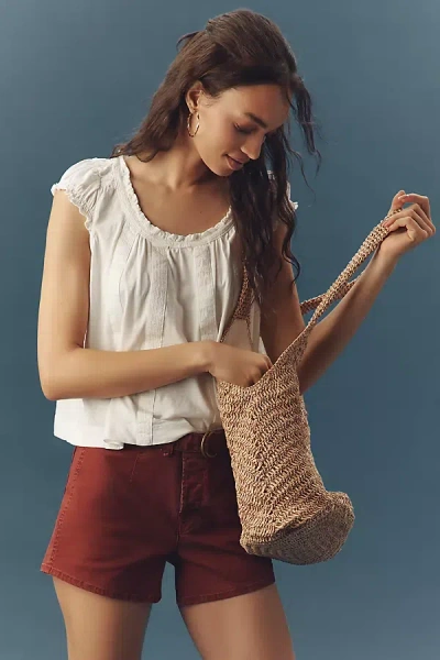 By Anthropologie Ruffle-shoulder Swing Tank Top