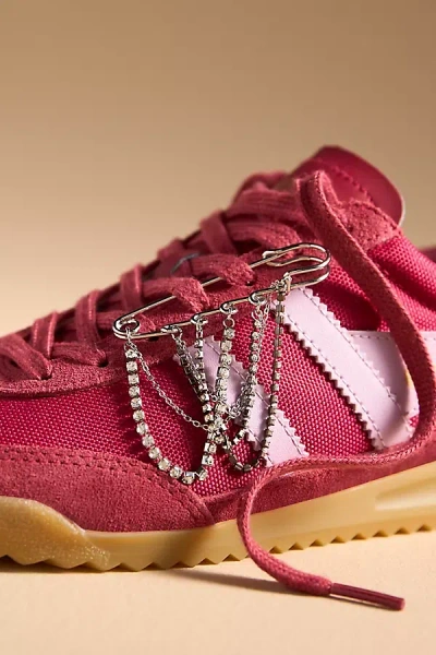 By Anthropologie Safety Pin Pearl Drops Shoe Charm Set In Silver