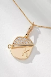 By Anthropologie Sardine Tin Charm Monogram Necklace