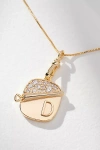 By Anthropologie Sardine Tin Charm Monogram Necklace