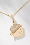 By Anthropologie Sardine Tin Charm Monogram Necklace