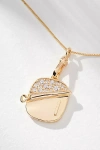 By Anthropologie Sardine Tin Charm Monogram Necklace