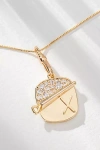 By Anthropologie Sardine Tin Charm Monogram Necklace