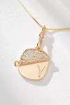 By Anthropologie Sardine Tin Charm Monogram Necklace