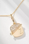 By Anthropologie Sardine Tin Charm Monogram Necklace