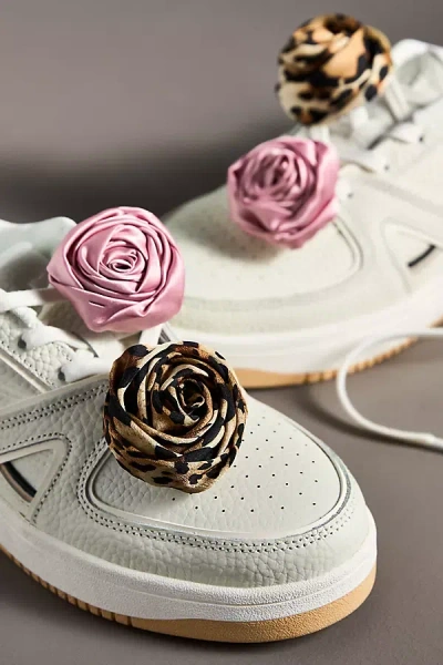 By Anthropologie Satin Rose Shoe Charms