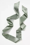 By Anthropologie Satin Tie-back Hair Scarf In Green