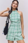 By Anthropologie Scallop Halter Romper