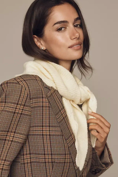 By Anthropologie Scalloped Triangle Wrap In Yellow