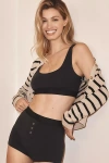 By Anthropologie Scoop-neck Bra In Black