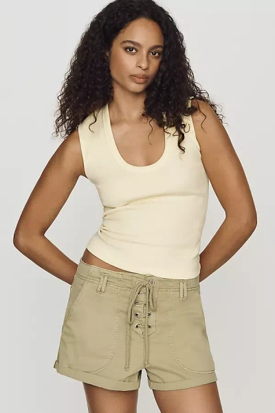 By Anthropologie Scoop-neck Muscle Tank Top In Neutral