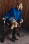 By Anthropologie Scrunched Suede Boots In Brown