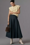 By Anthropologie Ribbed Bow Knit Tank Top In Green