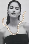 By Anthropologie Sculptural Bean Collar Necklace