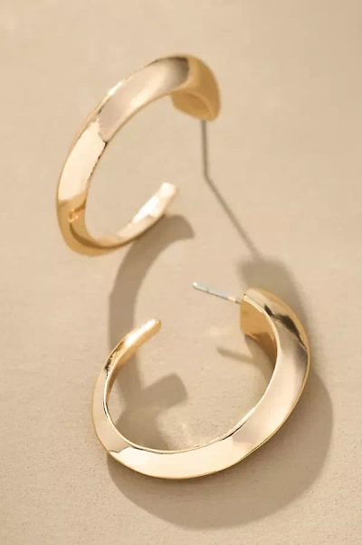 By Anthropologie Sculptural Hoop Earrings In Gold