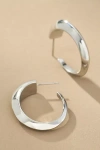 By Anthropologie Sculptural Hoop Earrings In Silver