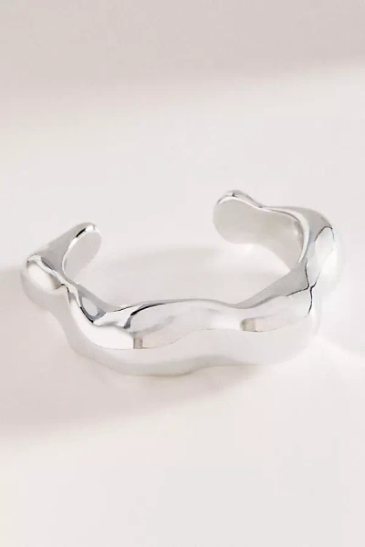 By Anthropologie Sculptural Open Bracelet In Silver