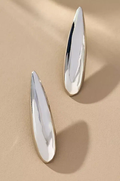 By Anthropologie Sculptural Oval Huggie Earrings