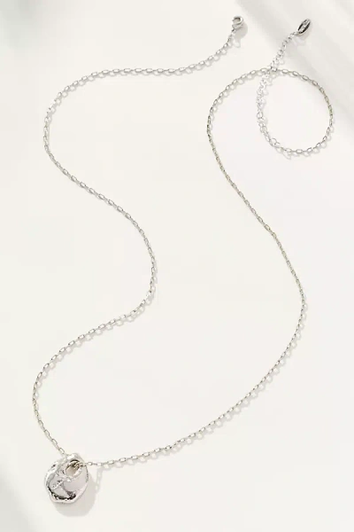 By Anthropologie Sculptural Pendant Necklace In Silver